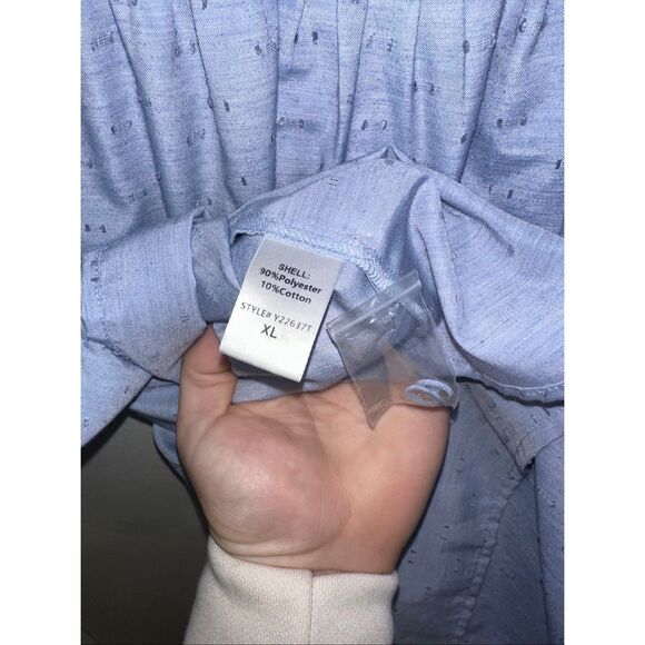 NWOT Pomander Place Chambray Inara Blouse Tuckernuck XL - Picture 7 of 7